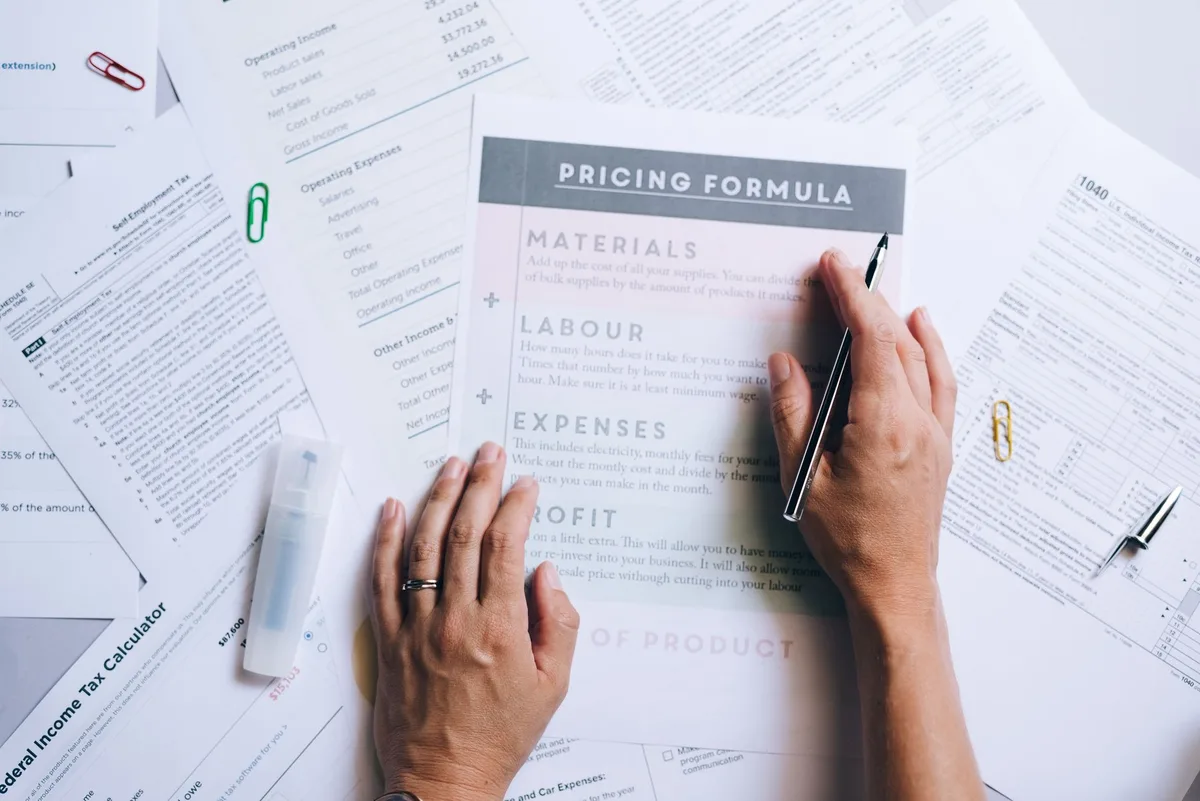 Tableau de calcul des prix et marges pour les produits POD